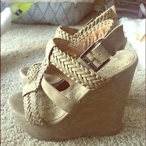 Tan wedges